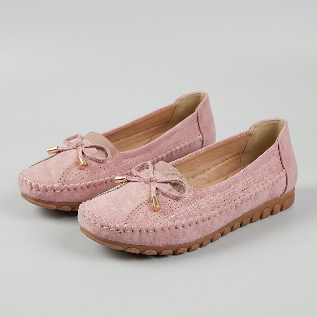 Freya | Orthopedic Loafers Slip-On Perforated Bow Women's Comfort - Image 6
