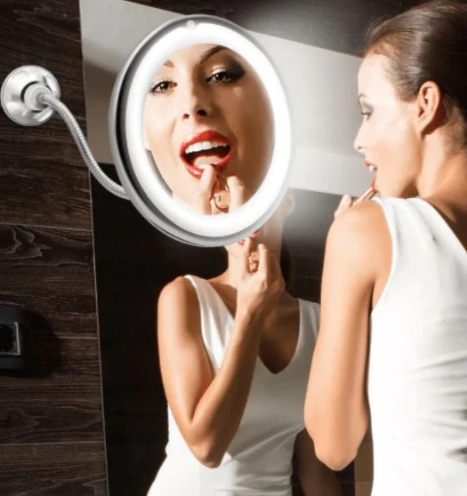 LED Magnifying Mirror | Flexible Vanity Mirror-Mirror-Homefinn