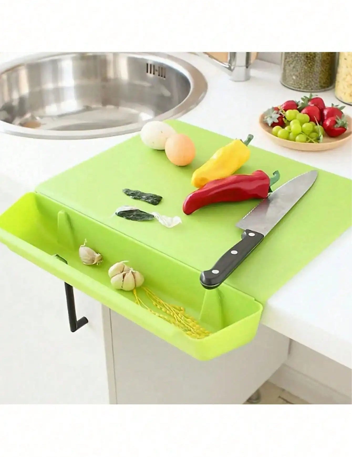 Over Sink Cutting Board | Sliding Prep Tray Kitchen-Cutting Board-Homefinn