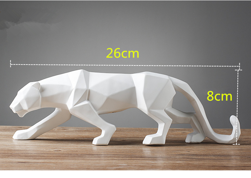 Animal Sculpture | Black Panther Figurine-Figurine-Homefinn