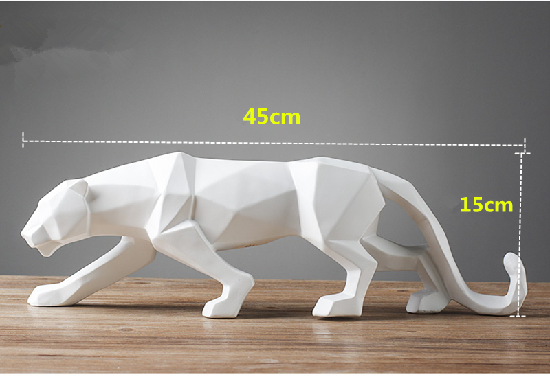 Animal Sculpture | Black Panther Figurine-Figurine-Homefinn