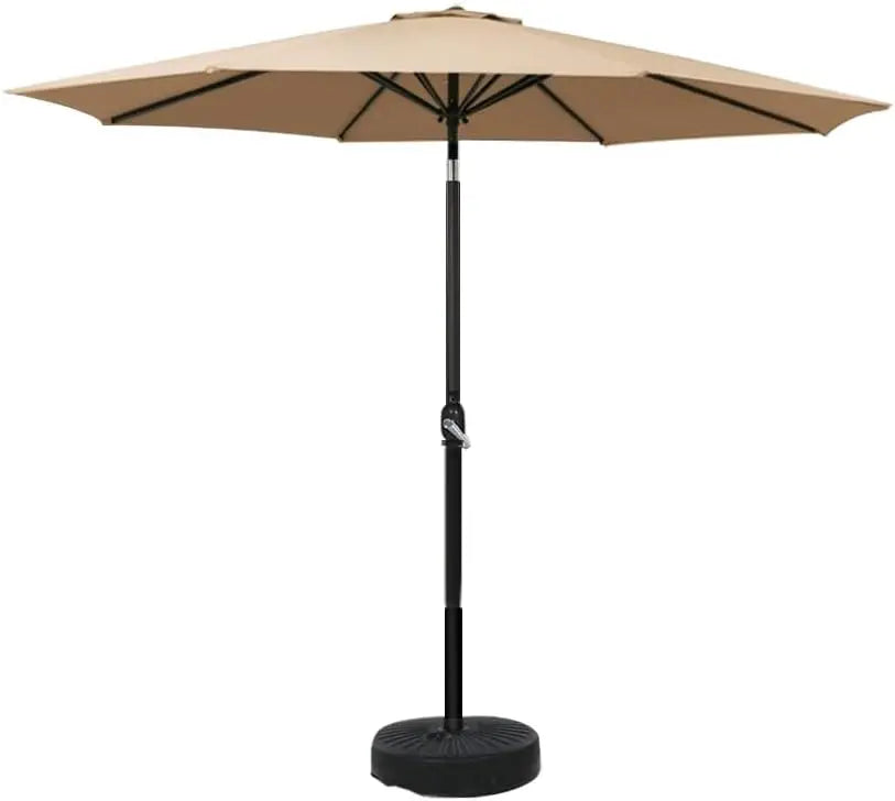 2.7 m garden umbrella with base – Solira – (UV and water resistant)