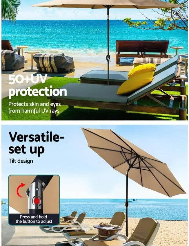 Patio Umbrella | Outdoor Market Umbrella-Umbrella-Homefinn