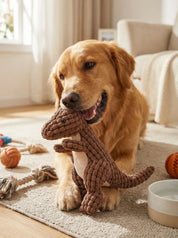 Dog Toy | Plush Dinosaur Toy-Pet Toy-Homefinn