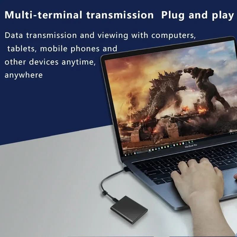 Portable Solid External SSD | Compact Profile Data Storage Travel Use-External SSD-Homefinn