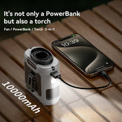 10000mAh Outdoor Portable Waist Fan - Image 3