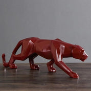 Animal Sculpture | Black Panther Figurine-Figurine-Homefinn
