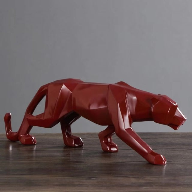 Animal Sculpture | Black Panther Figurine-Figurine-Homefinn