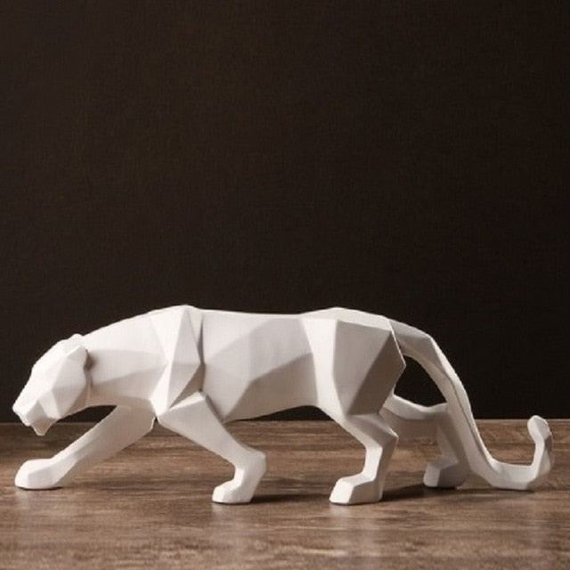 Animal Sculpture | Black Panther Figurine-Figurine-Homefinn