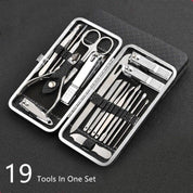 19 in 1 Stainless Steel Manicure set Nail clipper Kit - Image 4