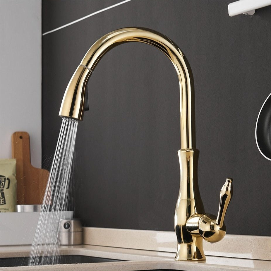 Pull-Out Kitchen Faucet | Kitchen Sink Faucet-Faucet-Homefinn