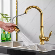 Pull-Out Kitchen Faucet | Kitchen Sink Faucet-Faucet-Homefinn