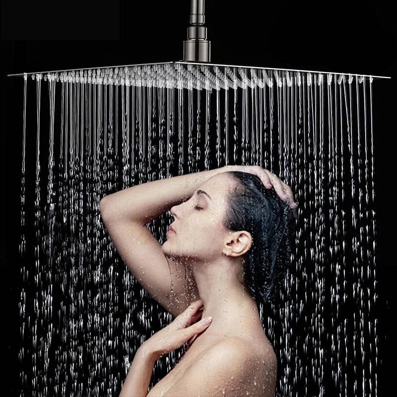 Ultra Thin 16-Inch Filtered Rainfall Ceiling Shower Head