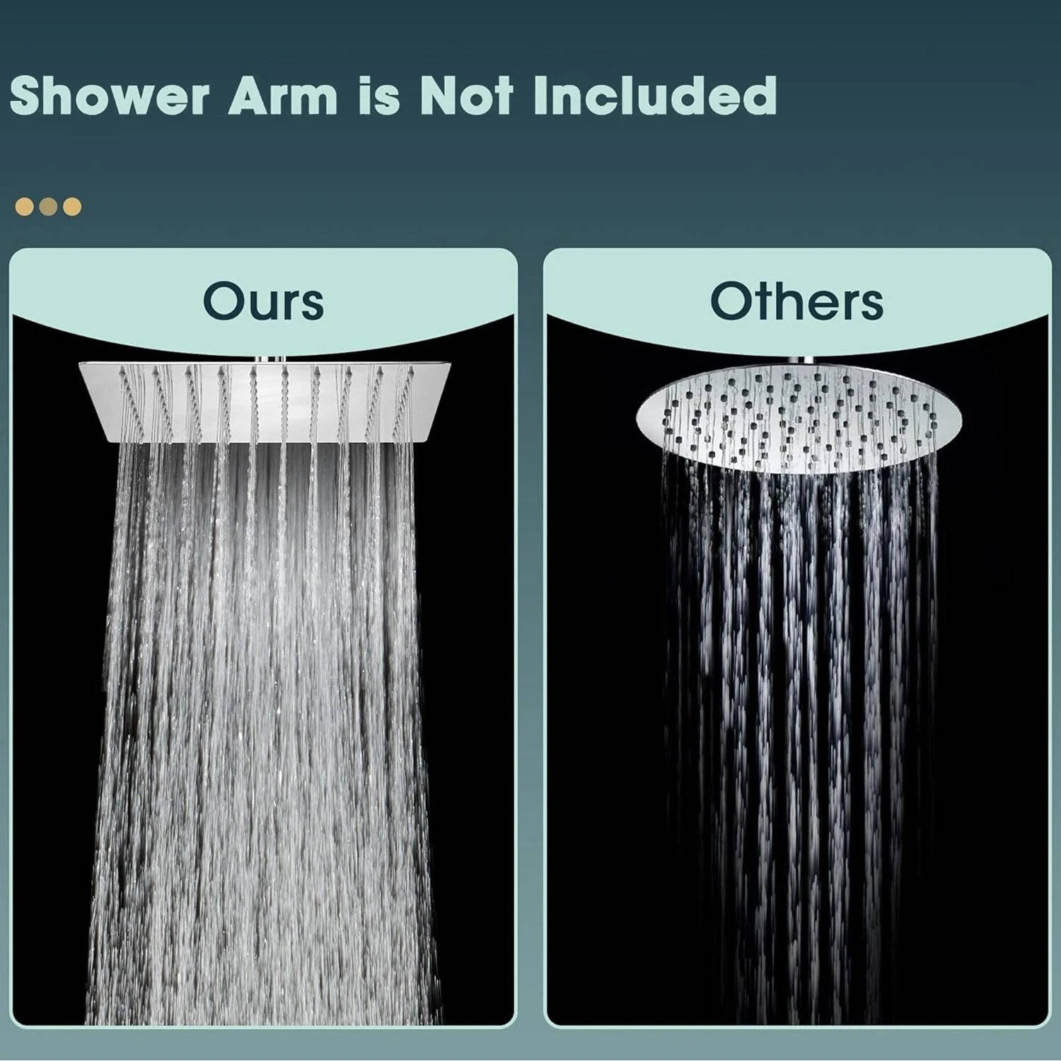 Ultra Thin 16-Inch Filtered Rainfall Ceiling Shower Head - Image 3