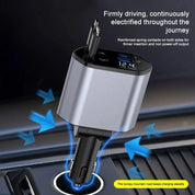 Retractable Car Charger | Multi Cable Fast Charger-Fast Charger-Homefinn