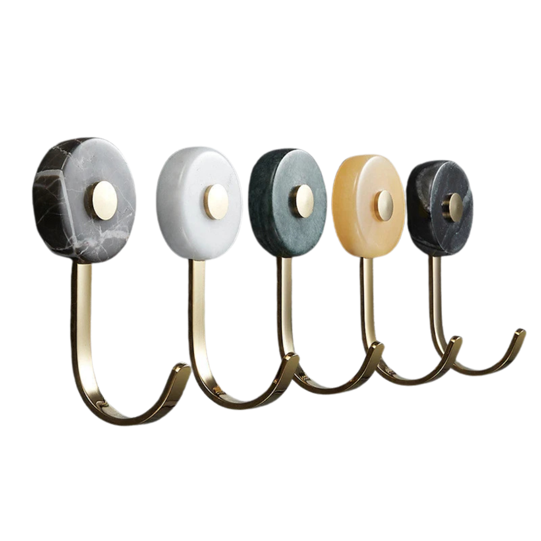 Hook Hanger - marble & metal