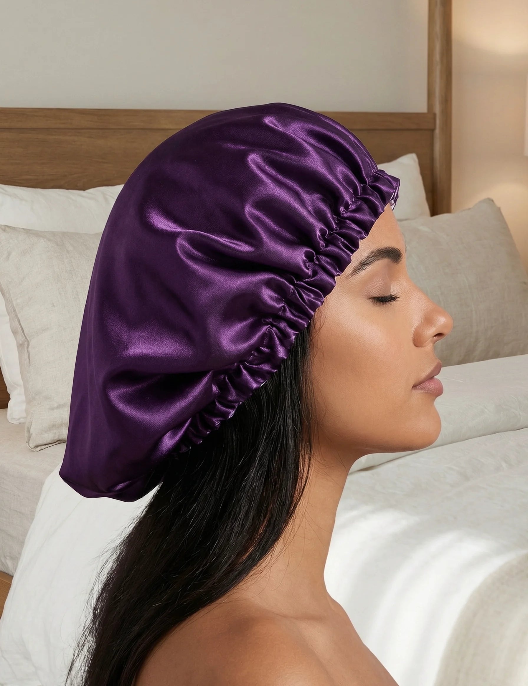Silk Sleep Bonnet | Hair Protection Overnight Comfort-Sleep Bonnet-Homefinn