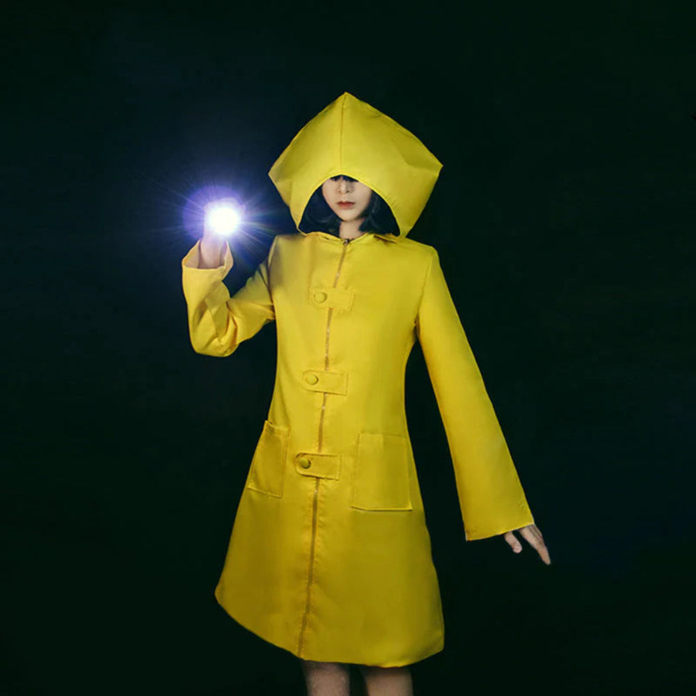 Costume Yellow Hooded Raincoat Jacket - Image 2