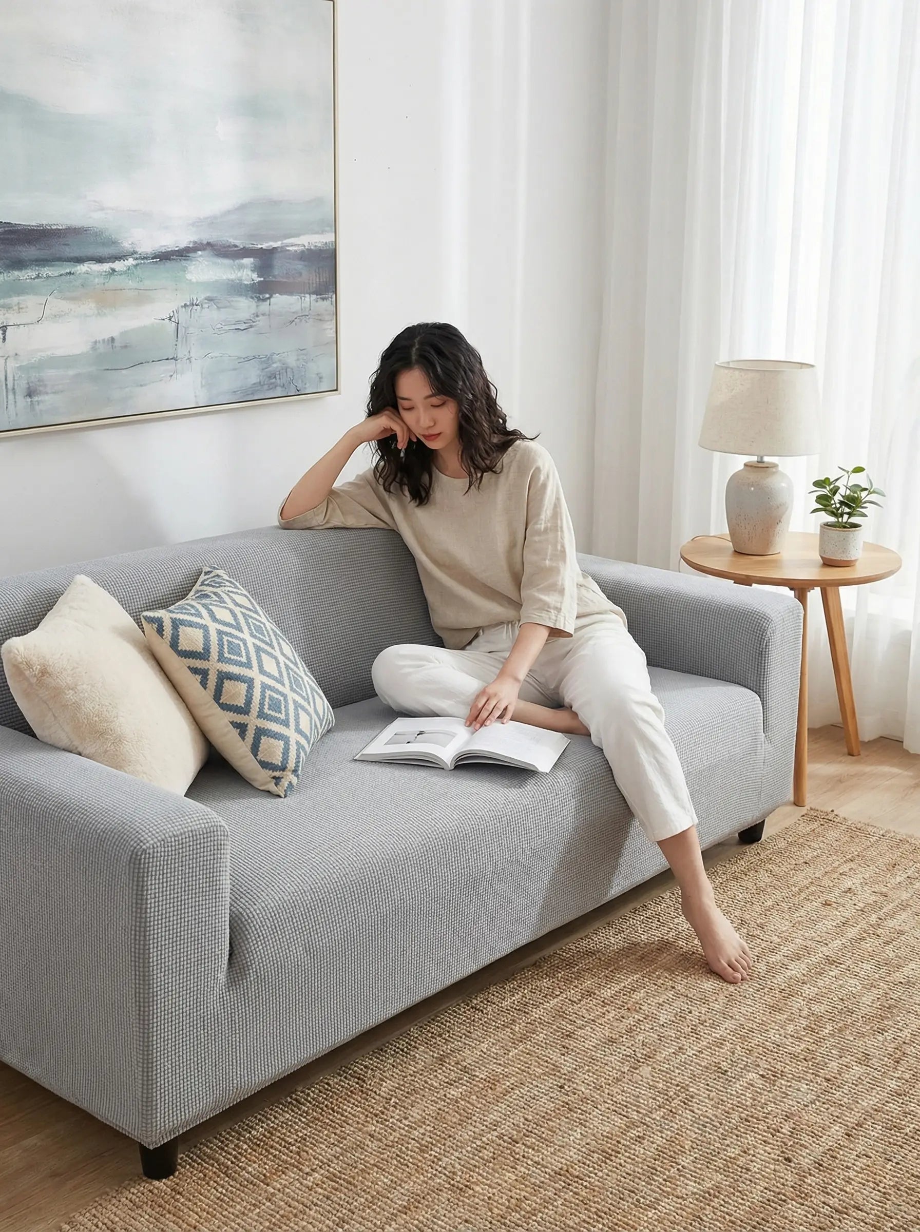 Sofa Covers | Stretch Slipcover Sofa Protector-Sofa Cover-Homefinn