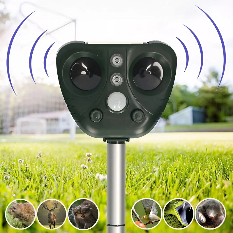 Solar Ultrasonic Bird Repeller Garden and Property Pest Deterrent - Image 2