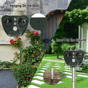 Solar Ultrasonic Bird Repeller Garden and Property Pest Deterrent - Image 5