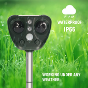 Solar Ultrasonic Bird Repeller Garden and Property Pest Deterrent - Image 6