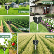 Solar Ultrasonic Bird Repeller Garden and Property Pest Deterrent - Image 7