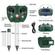Solar Ultrasonic Bird Repeller Garden and Property Pest Deterrent - Image 8