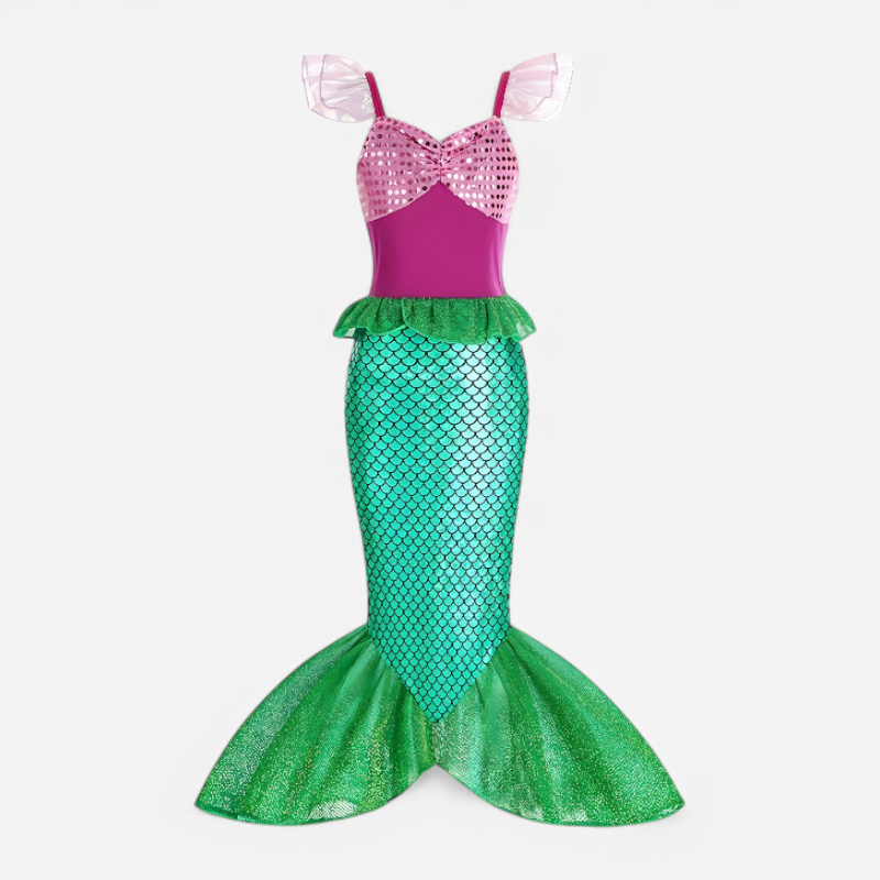 Little Mermaid Costume | Kids Mermaid Outfit-Kids Costume-Homefinn