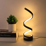 Spiral LED Table Lamp | Modern Ambient Accent Lighting-Table Lamp-Homefinn