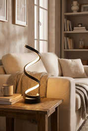 Spiral LED Table Lamp | Modern Ambient Accent Lighting