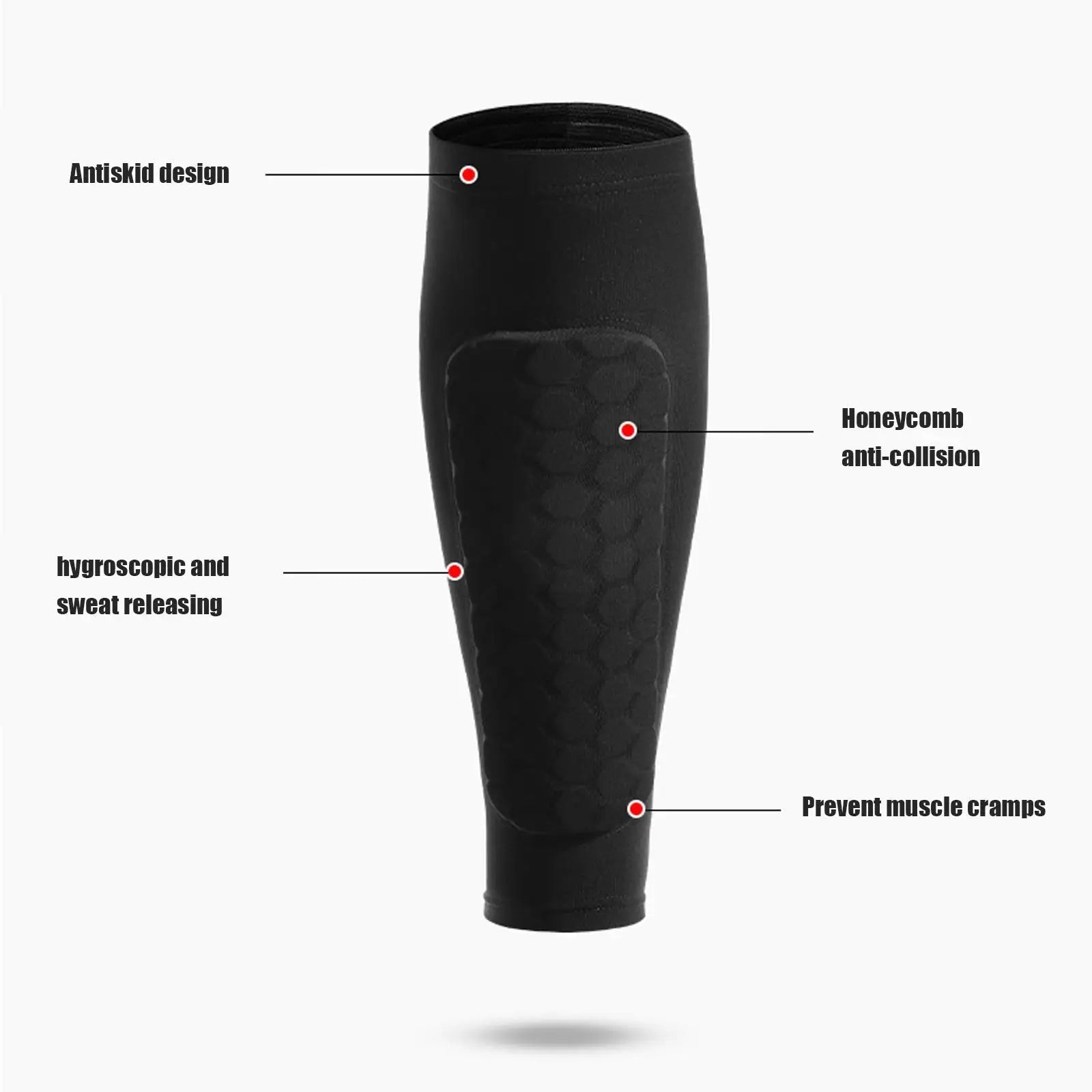 Sports Shin Guards | Compression Calf Sleeves-Shin Guards-Homefinn