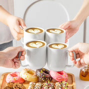 Stackable Coffee Mug Set | Cylindrical Shape Integrated Handles Beverage Service-Mug-Homefinn