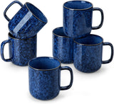 Stackable Coffee Mug Set | Cylindrical Shape Integrated Handles Beverage Service