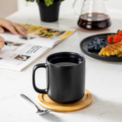Stackable Coffee Mug Set | Cylindrical Shape Integrated Handles Beverage Service-Mug-Homefinn