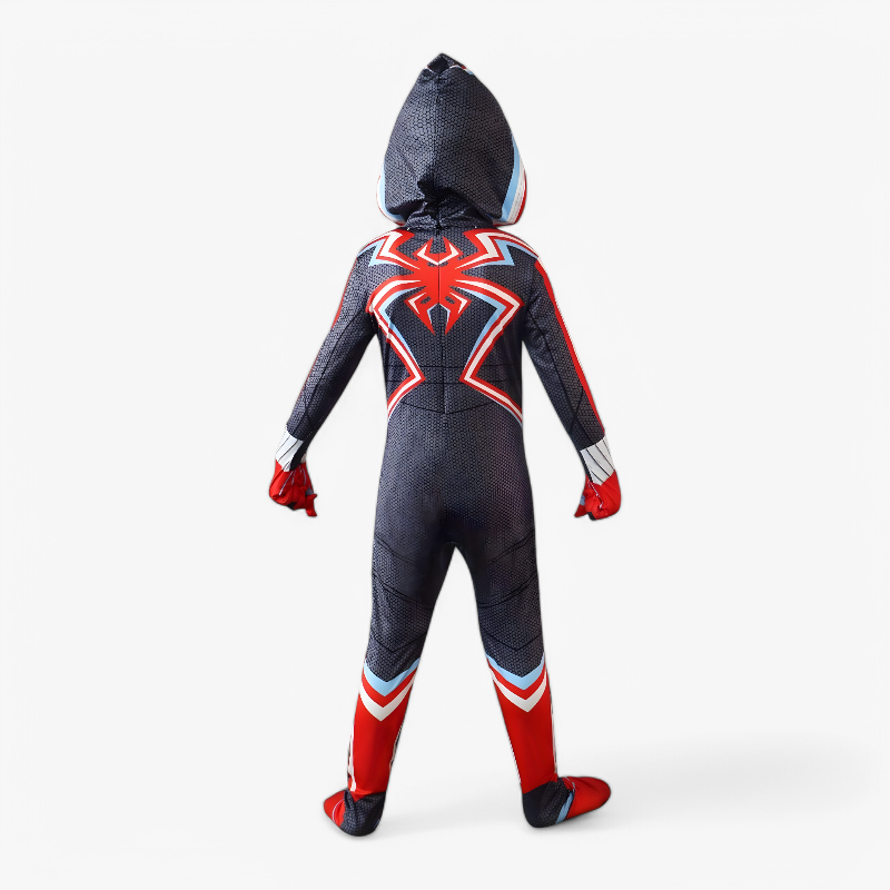 Spidey Costume | Kids Superhero Costume With Hood-Kids Costume-Homefinn