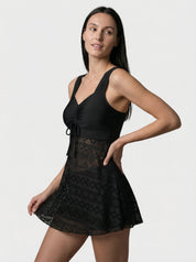 Swim Dress | Modest Swimming Suit-Women Swimsuit-Homefinn