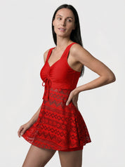 Swim Dress | Modest Swimming Suit-Women Swimsuit-Homefinn