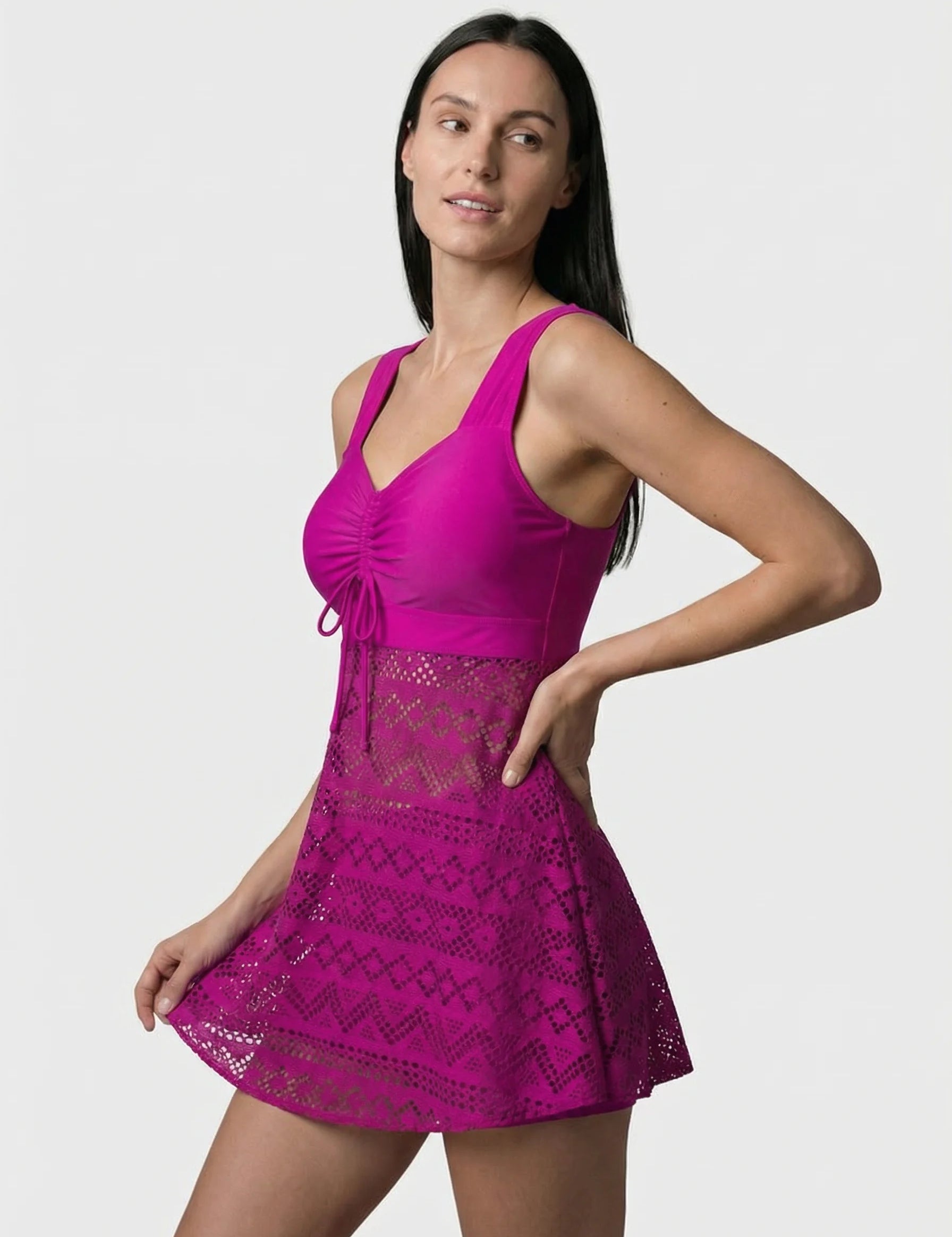 Swim Dress | Modest Swimming Suit-Women Swimsuit-Homefinn