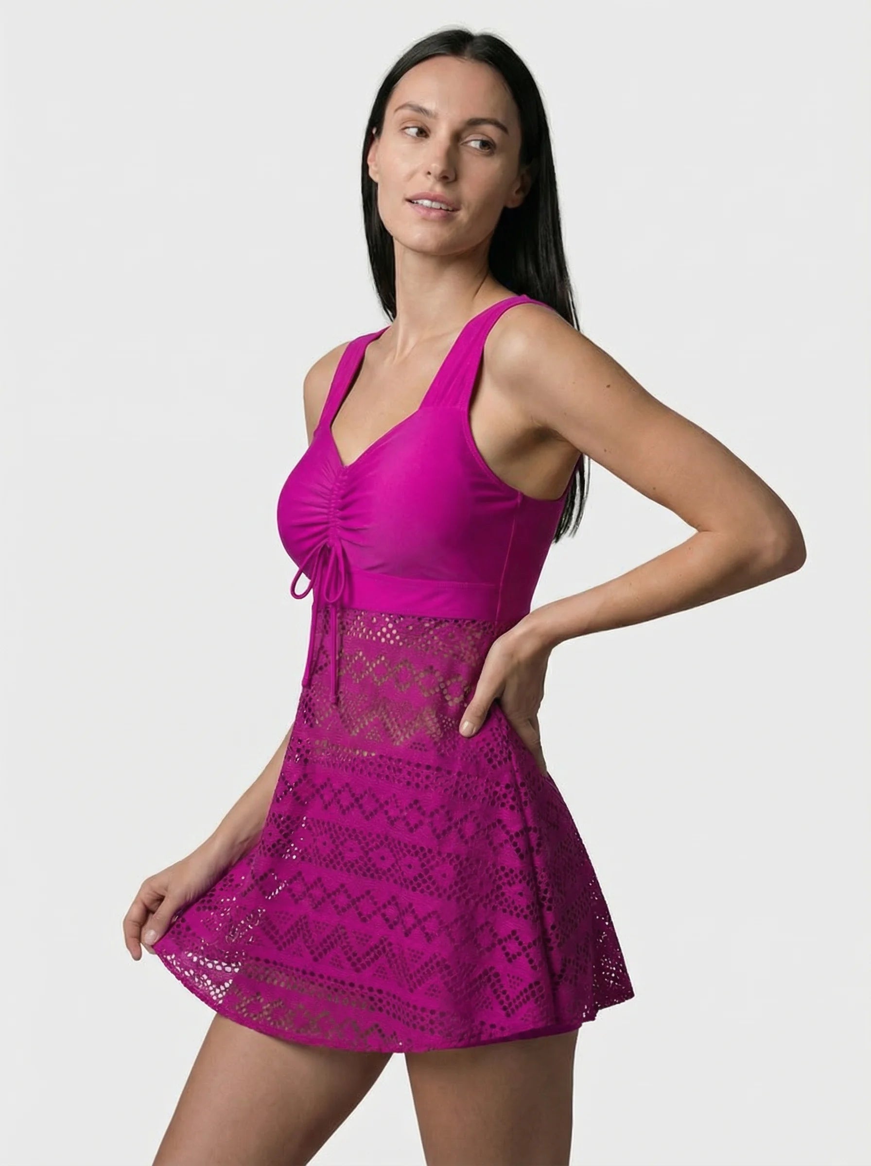 Swim Dress | Modest Swimming Suit-Women Swimsuit-Homefinn