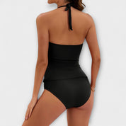 Tankini Set | Halter Neck Two Piece Set-Women Swimsuit-Homefinn