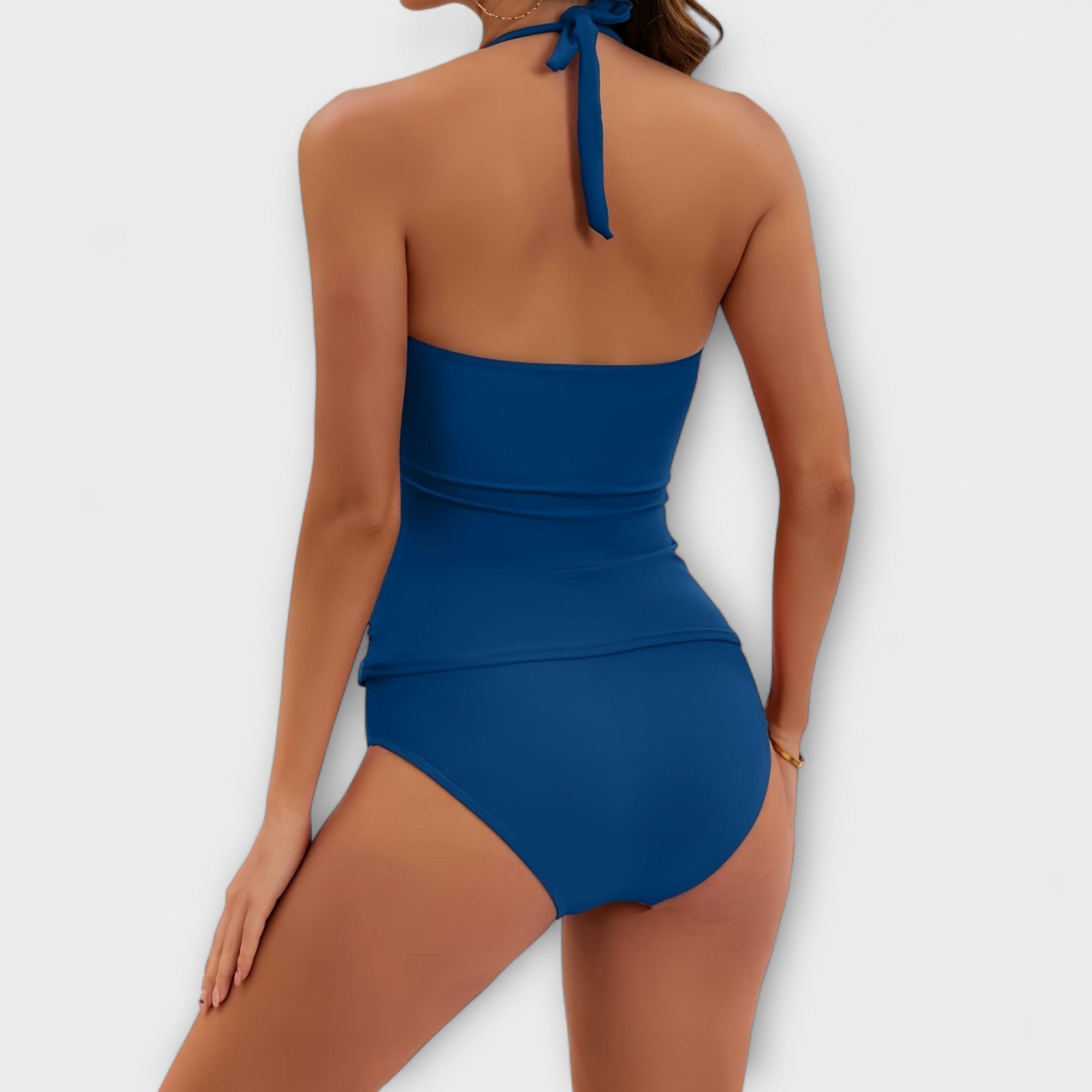 Tankini Set | Halter Neck Two Piece Set-Women Swimsuit-Homefinn