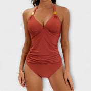 Tankini Set | Halter Neck Two Piece Set-Women Swimsuit-Homefinn