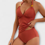Tankini Set | Halter Neck Two Piece Set-Women Swimsuit-Homefinn