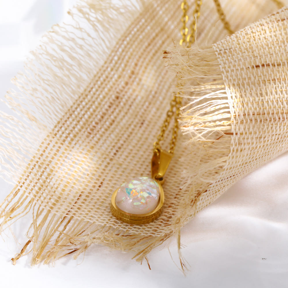 Teardrop Pendant Necklace | Minimalist Chain Necklace-Necklace-Homefinn