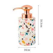 Terrazzo Pattern Bathroom Accessory Set | Matching Dispenser Tumbler Countertop Use-Bathroom Accessory Set-Homefinn