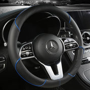 Textured Diamond Steering Wheel Cover | Anti Slip Surface Full Wrap Vehicle Use-Steering Wheel Cover-Homefinn