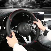 Textured Diamond Steering Wheel Cover | Anti Slip Surface Full Wrap Vehicle Use-Steering Wheel Cover-Homefinn