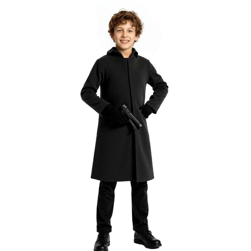 Boy's Hooded Mask Costume Set | Long Coat Face Mask Convention Outfit-Costume Set-Homefinn