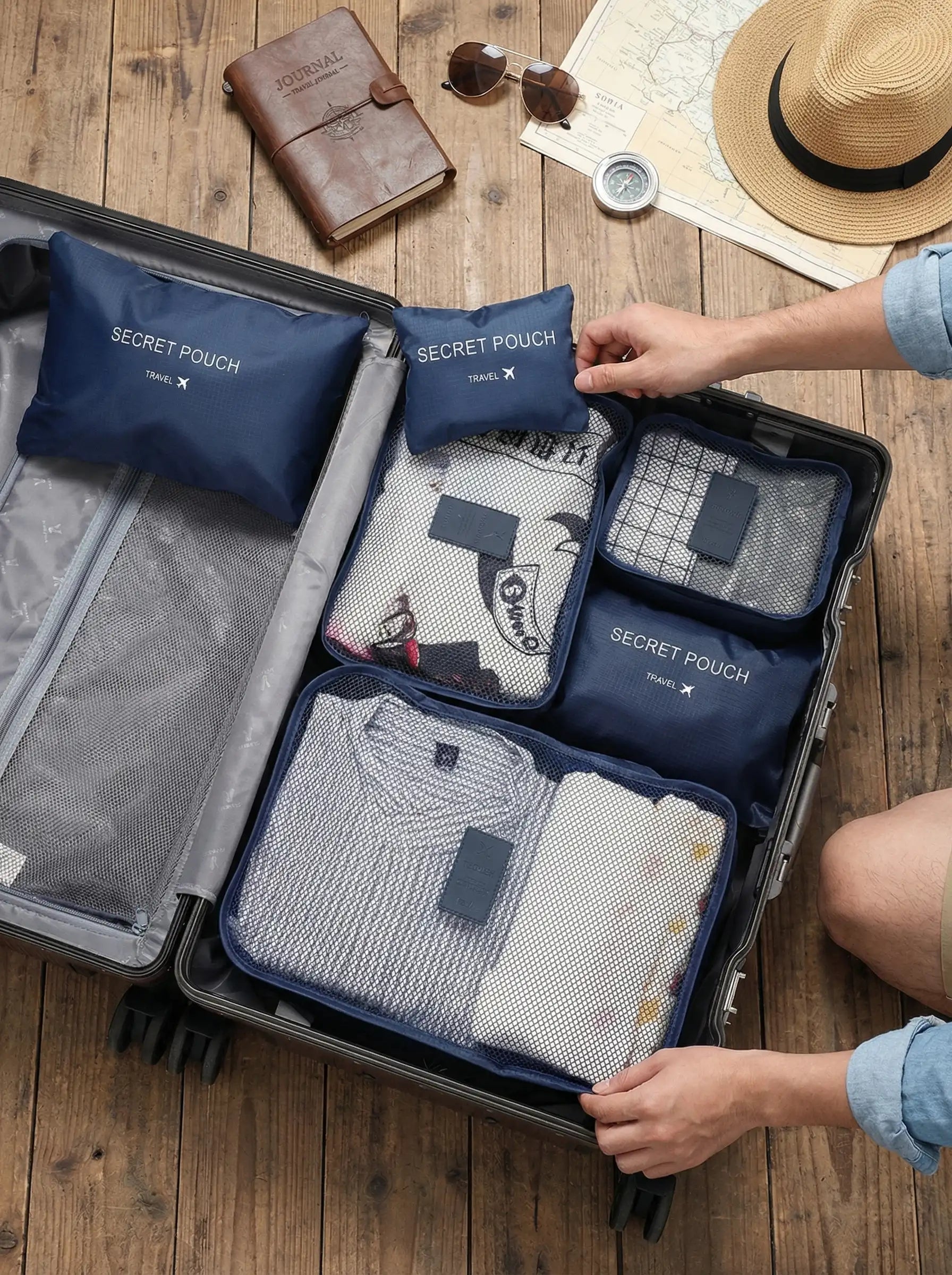 Packing Cubes for Travel | Clothes Organiser Set-Organiser-Homefinn